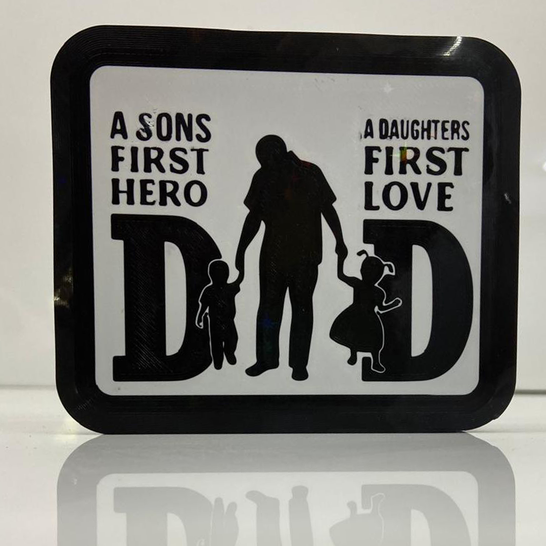 3D printed DAD themed Light Lamp - Best Gift for Father's Day