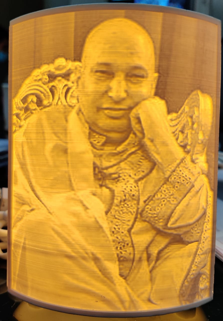 Guruji Maharaj Lithophane