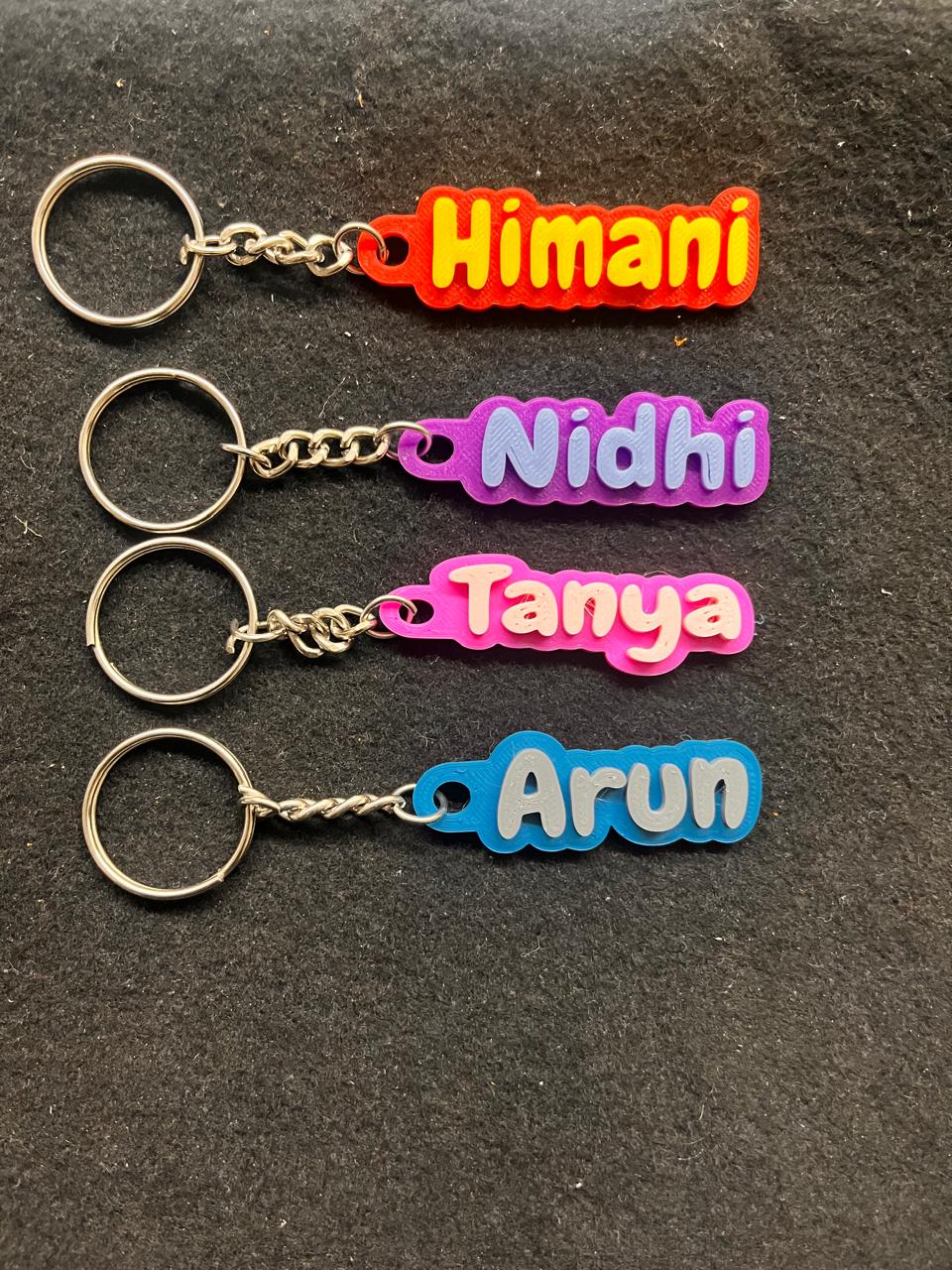 3d Printed Keychain Name Keychain Shop Near Me 3d Creative Touches