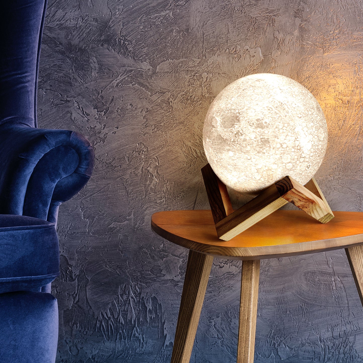 Moon Lamp- 3d printed plain
