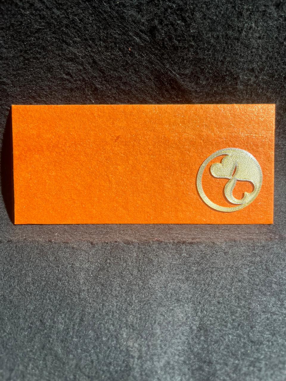 3D Printed Orange Shagun Envelope – Bold & Festive Elegance