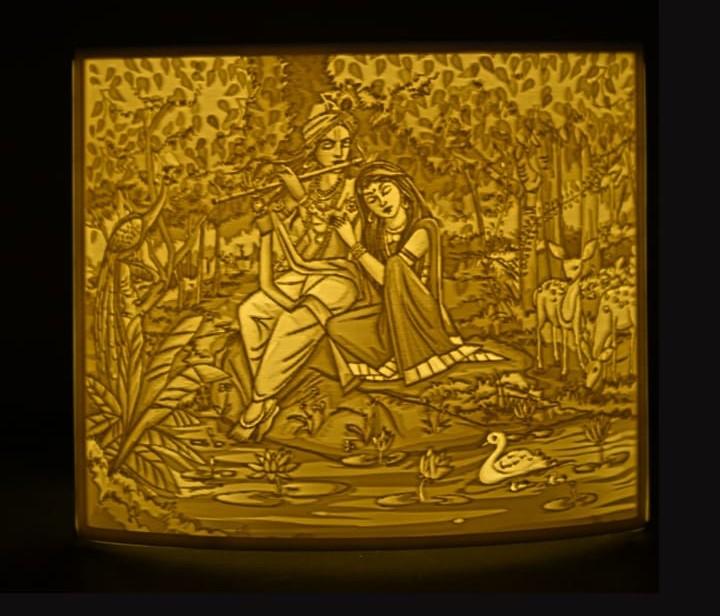 Radhakrishn Fairytale Lithophane