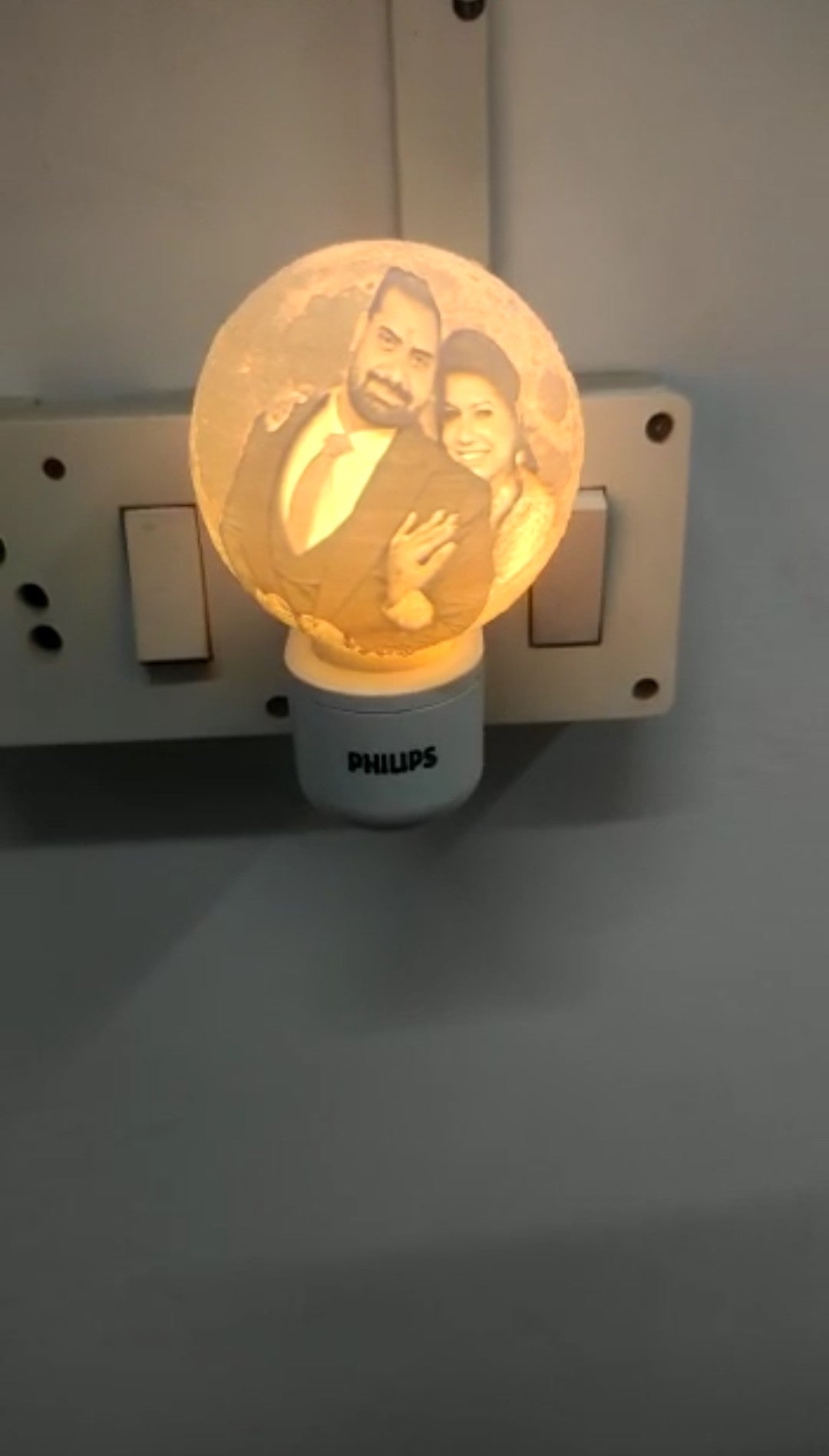 Customized Gifts- Socket Night Light – Fully Personalized Photo Lamp(Design After Order)