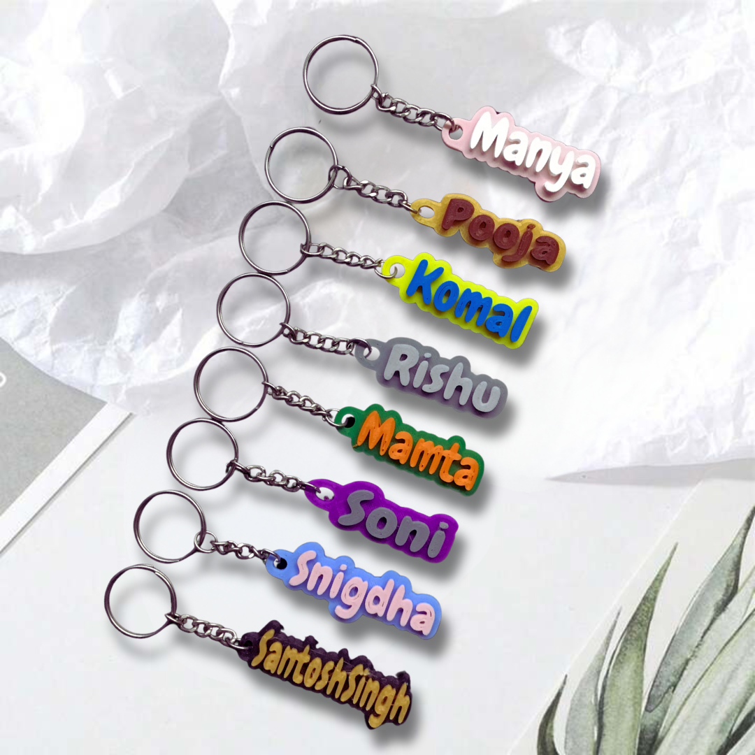 Customized Gifts - Name Keychain Design – Personalized 3D Printed Keychain
