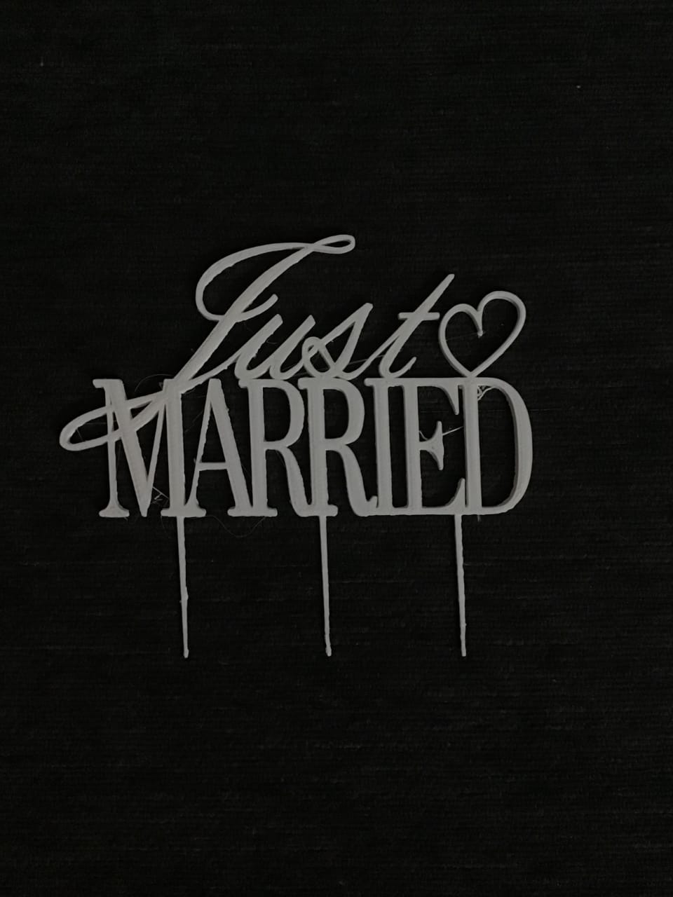 Just Married Cake Topper