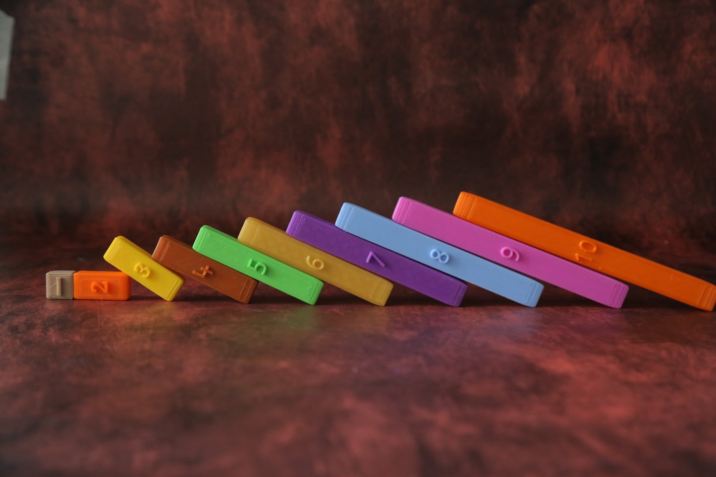 Montessori Number Rods – 3D Printed Math Learning Toy for Early Counting