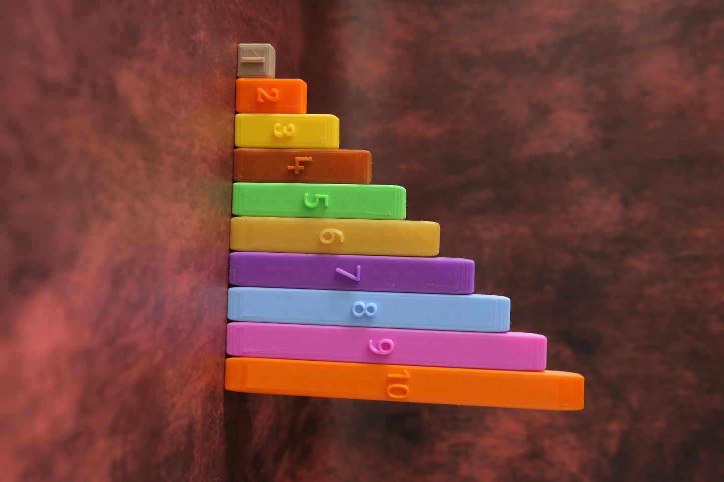 Montessori Number Rods – 3D Printed Math Learning Toy for Early Counting