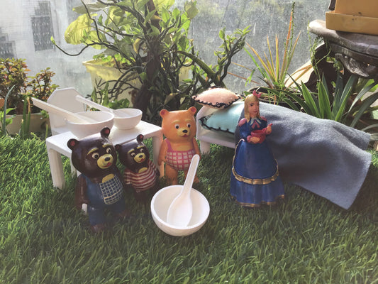 Story telling Props - Goldilocks and the three bears story