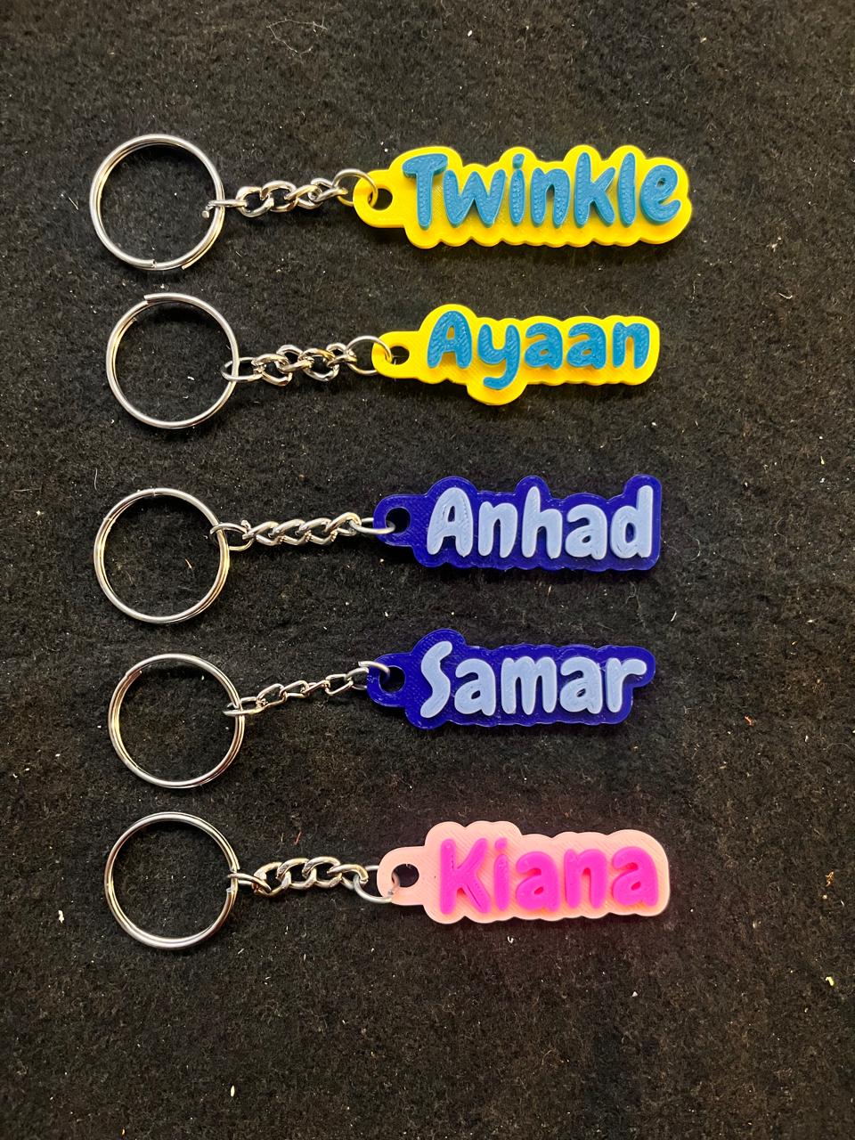 Customized Gifts - Name Keychain Design – Personalized 3D Printed Keychain