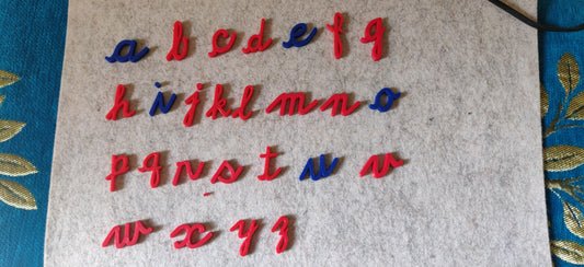 3d Printed Lower Case Alphabets