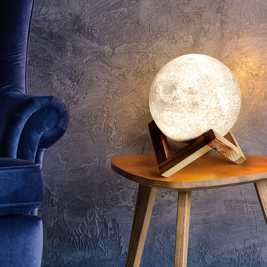 Moon Lamp- 3d printed plain