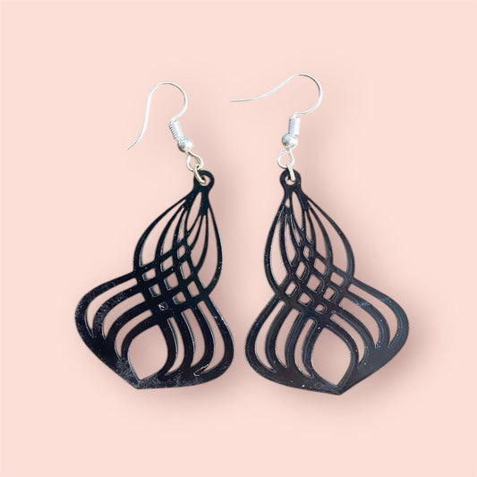 Wavy Cutout Earrings For Women/Girls