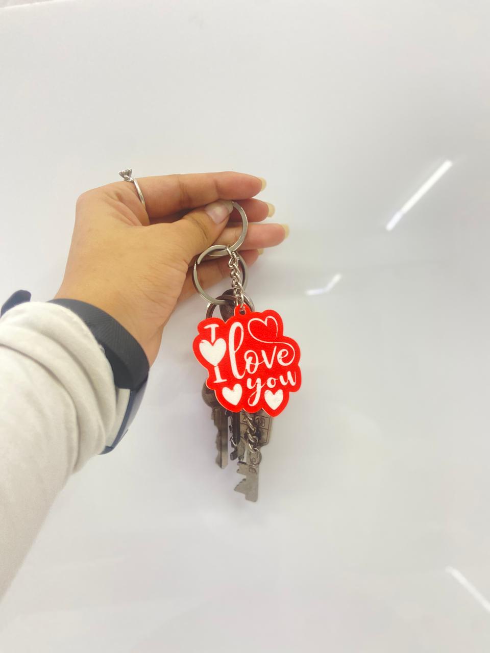I Love You" Keychain – 3D Printed Gift for Loved Ones