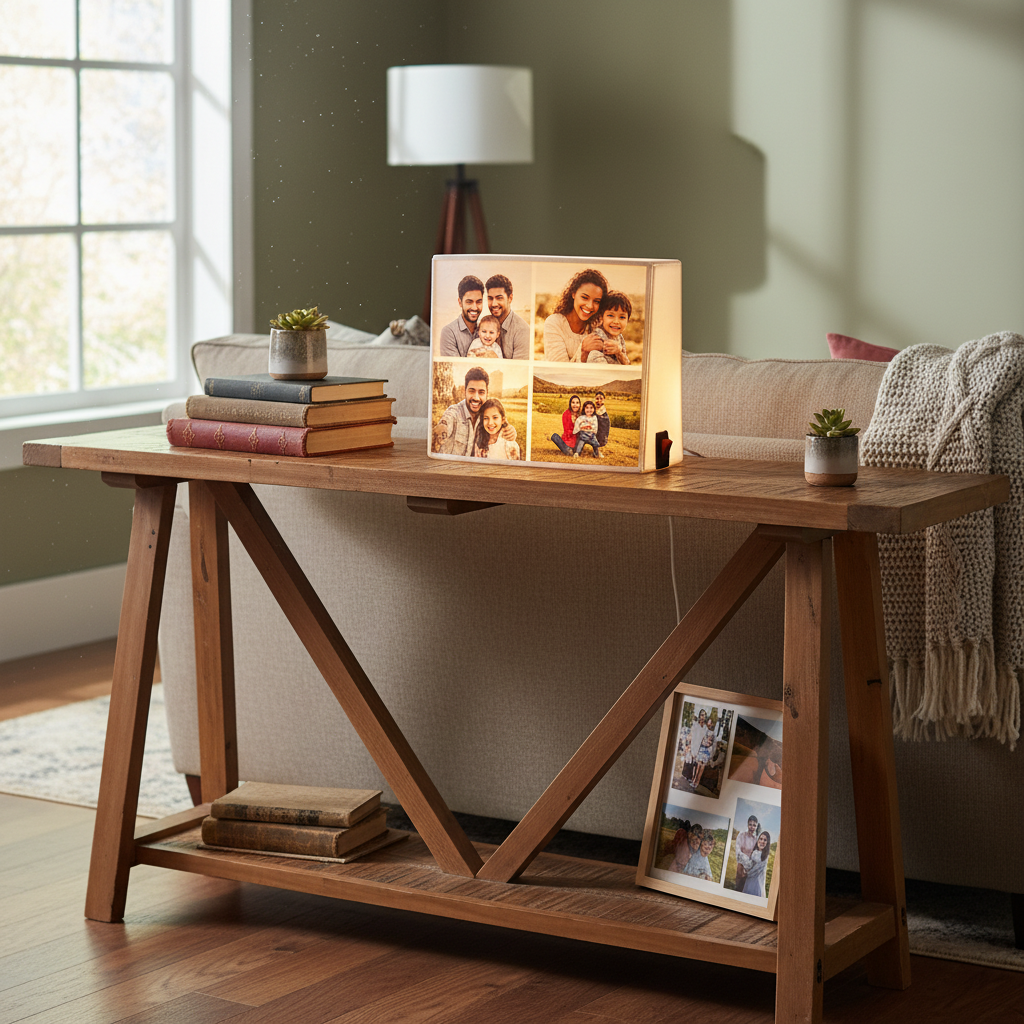 Customized lithophane photo lamp living room personalized home decor