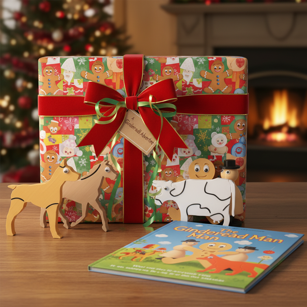 Gingerbread Man story props gift presentation perfect for birthdays and special occasions