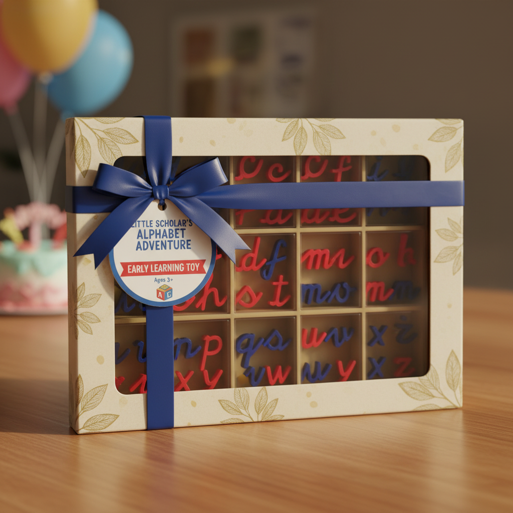 3D printed lowercase alphabet letters gift presentation for educational occasions