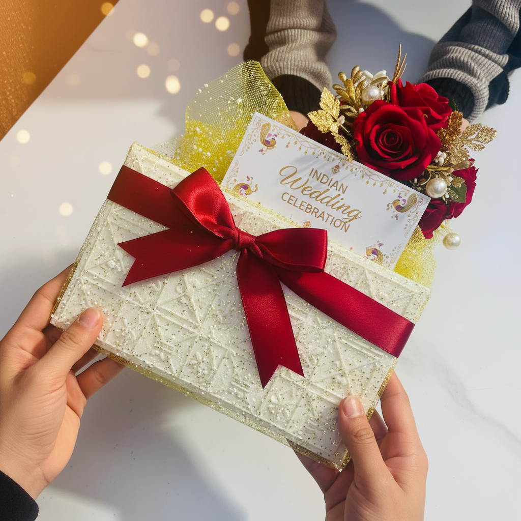 3D printed mehndi envelope gift presentation for Indian wedding ceremonies
