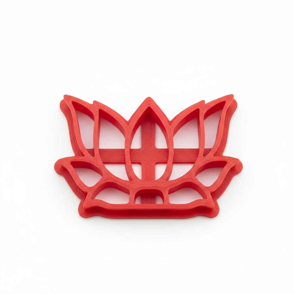 Close-up lotus flower cutter showing detailed pattern quality