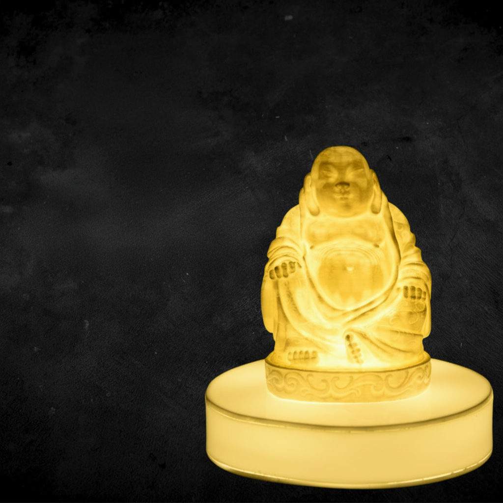 Custom 3D printed figurine lamp personalized design glowing