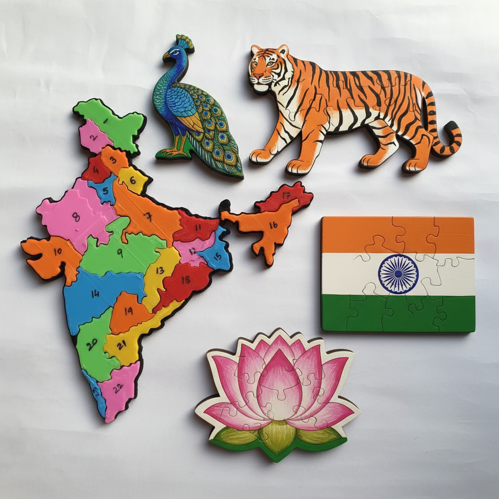Close-up India Kit puzzles detailed pieces vibrant colors quality